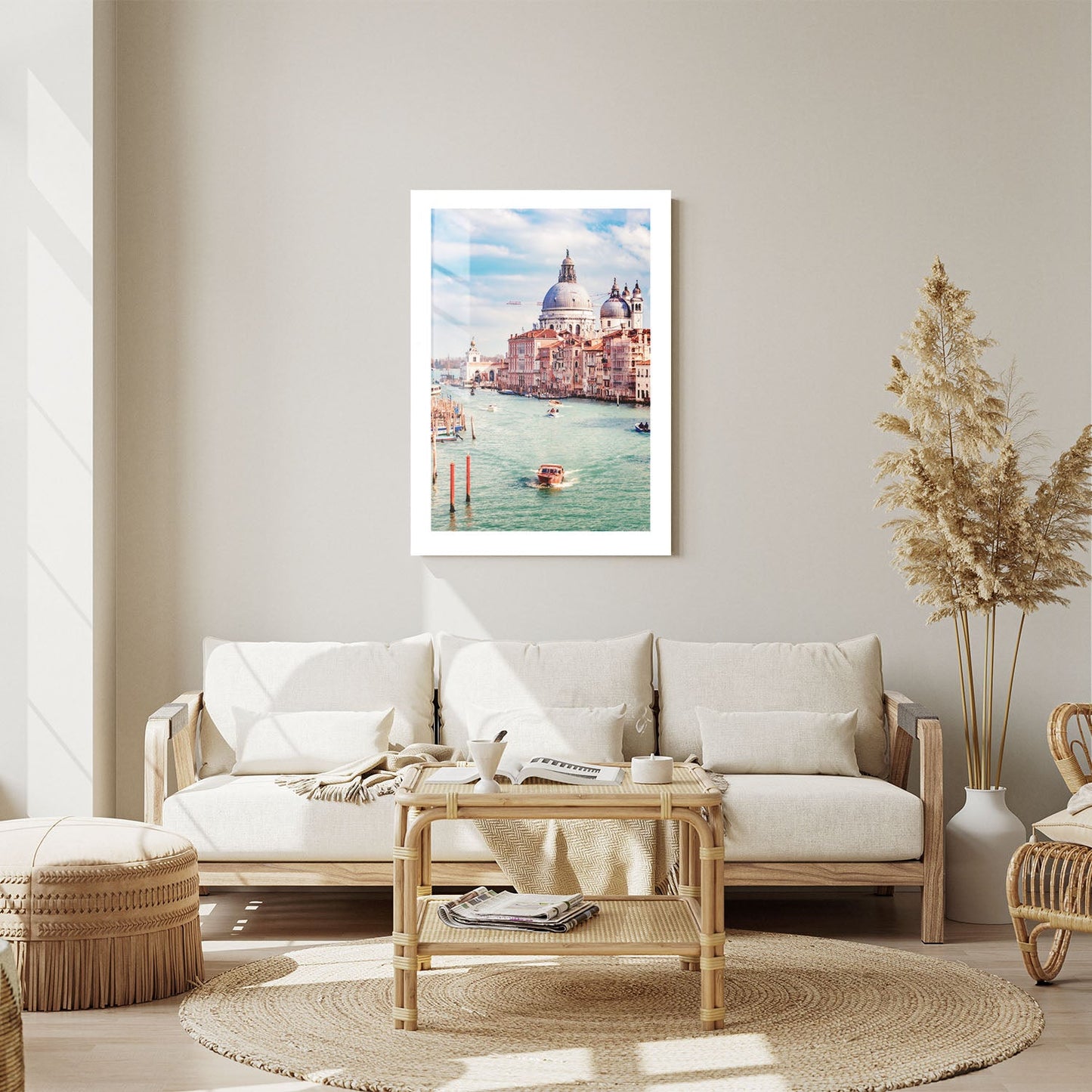 Wes Co Gallery Metal Poster Venice Grand Canal View 24" x 36" Home Goods - Travels Border or edge to edge Metal Art Print