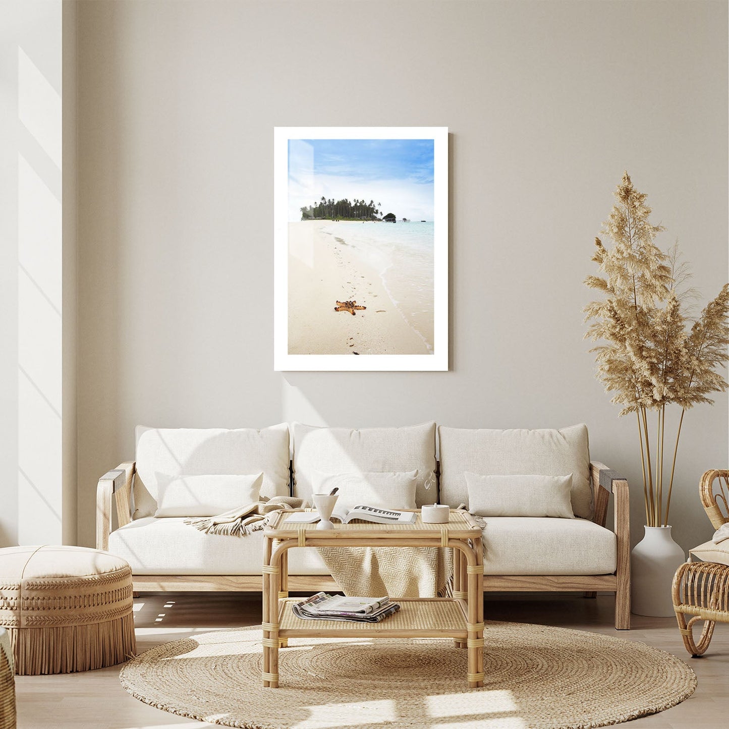 Wes Co Gallery Metal Poster Island Bliss 24" x 36" Home Goods - Coastal Border or edge to edge Metal Art Print
