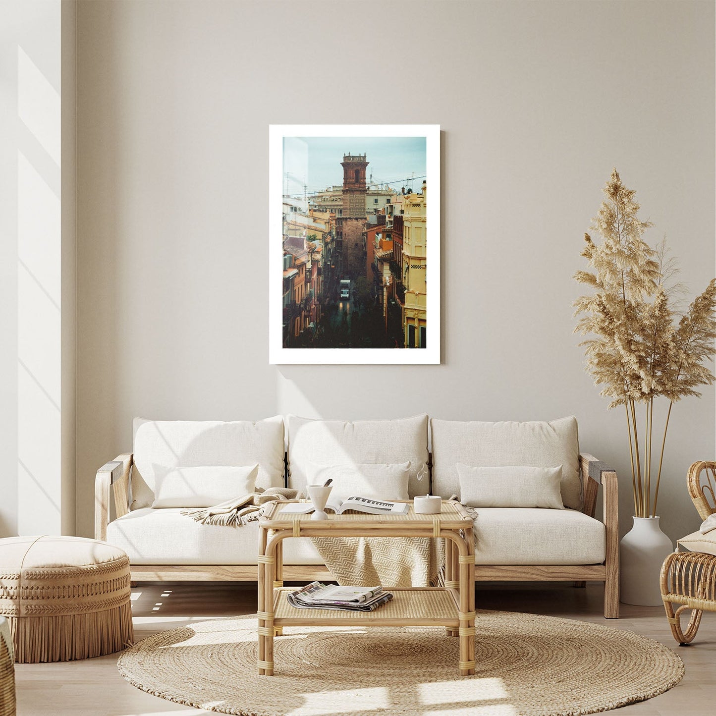 Wes Co Gallery Metal Poster Old Town Alley 24" x 36" Home Goods - Photography Border or edge to edge Metal Art Print