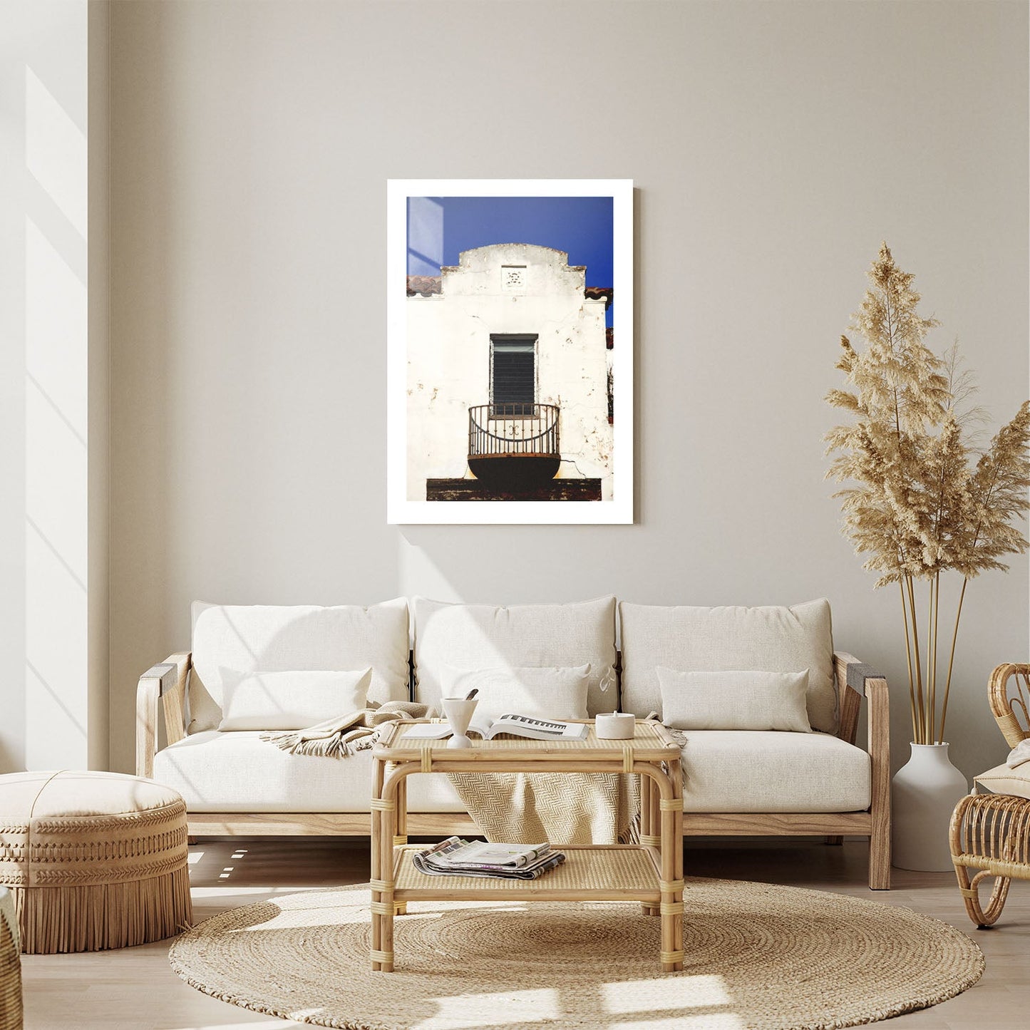 Wes Co Gallery Metal Poster Rustic Balcony 24" x 36" Home Goods - Photography Border or edge to edge Metal Art Print