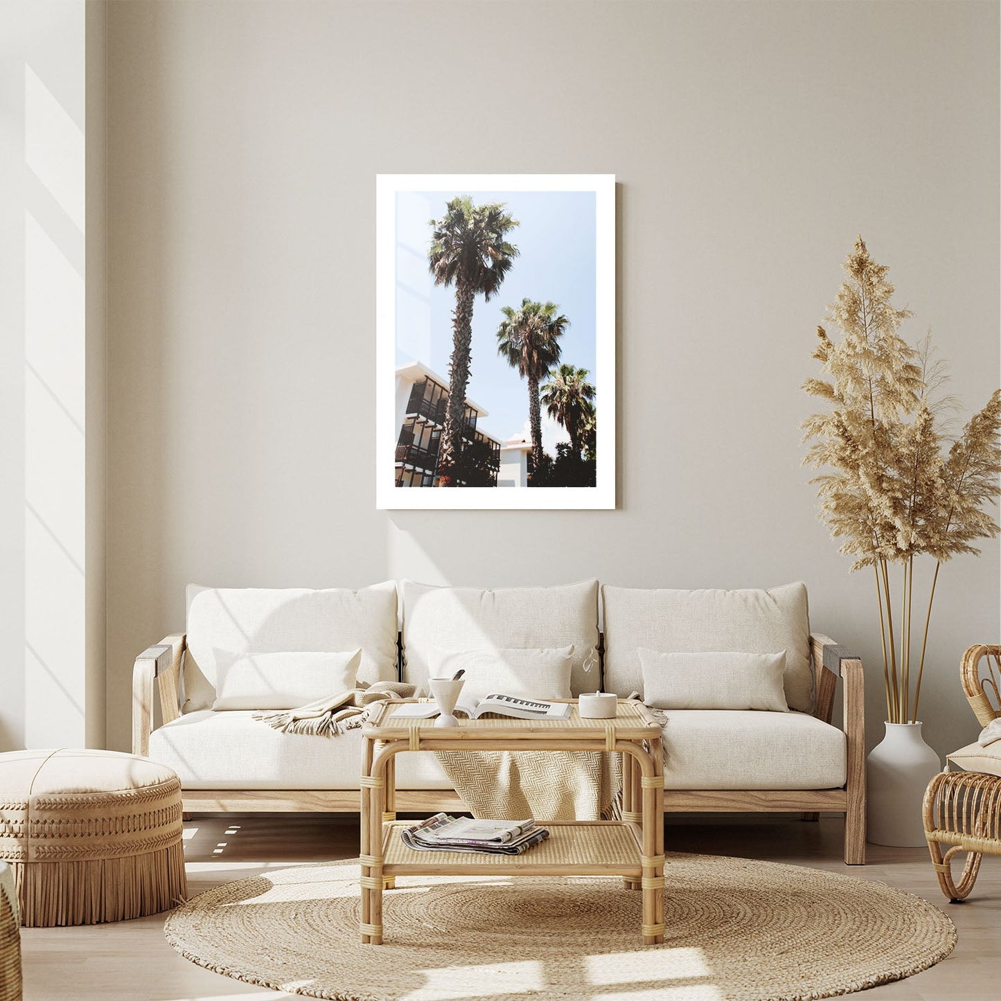 Wes Co Gallery Metal Poster Palm Tree Haven 24" x 36" Home Goods - Photography Border or edge to edge Metal Art Print