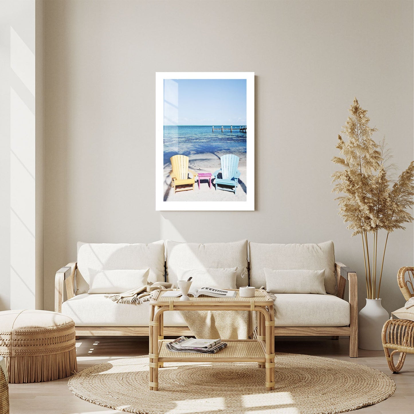 Wes Co Gallery Metal Poster Coastal Color Bliss 24" x 36" Home Goods - Coastal Border or edge to edge Metal Art Print