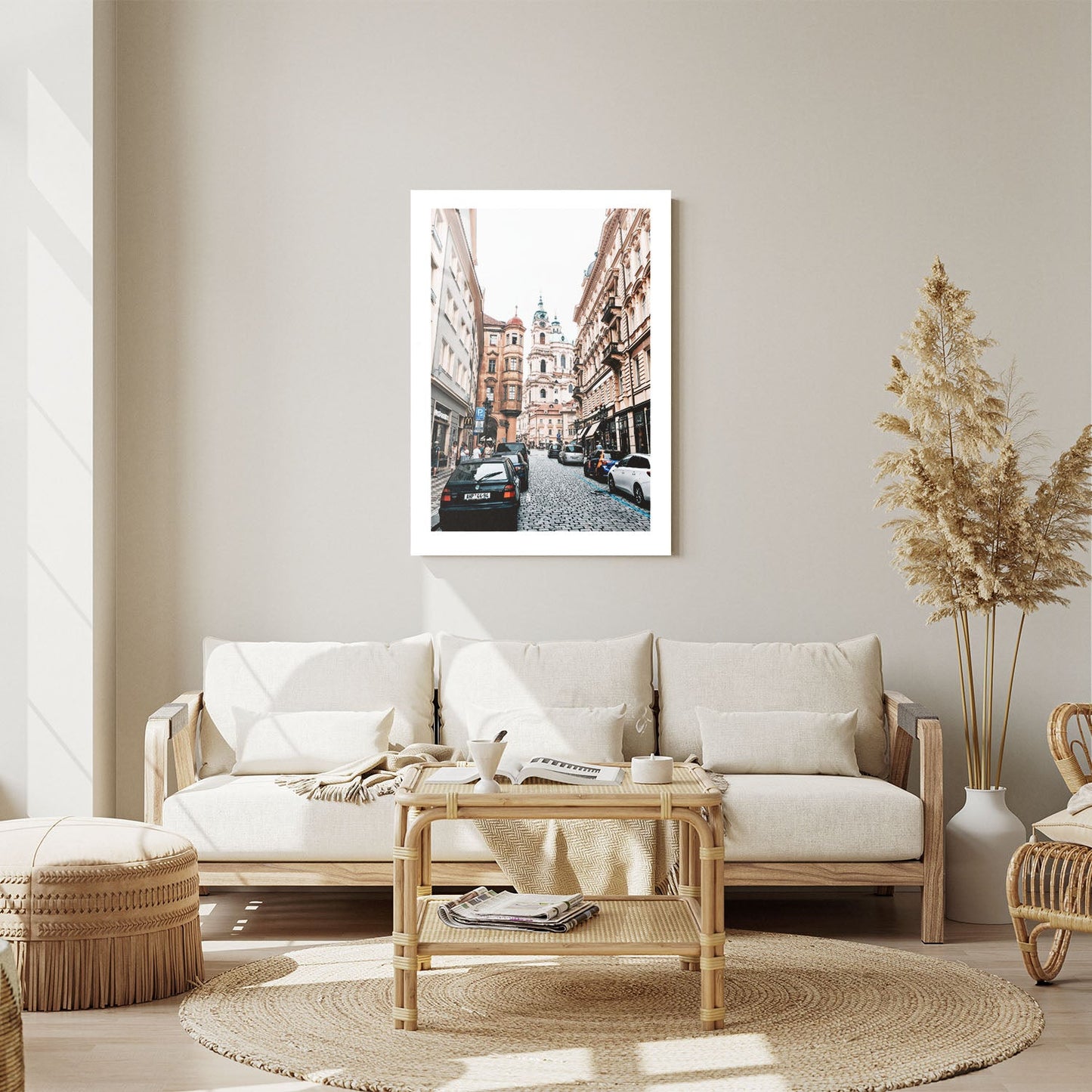 Wes Co Gallery Metal Poster Charming Prague Streets 24" x 36" Home Goods - Travels Border or edge to edge Metal Art Print