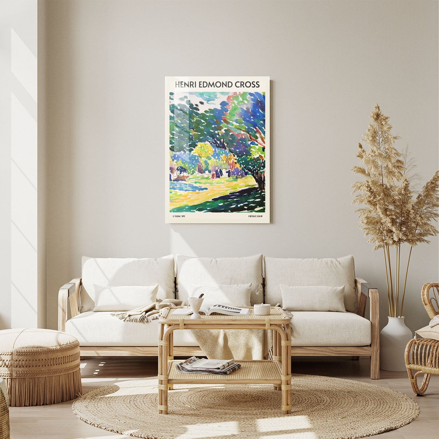 Wes Co Gallery Metal Poster Landscpae by Henri-Edmond Cross 11" x 14" Home Goods - Artist Edge to edge Metal Art Print