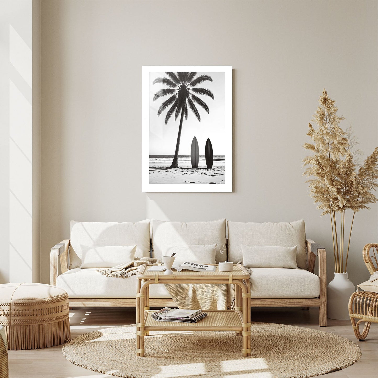 Wes Co Gallery Metal Poster Surfer 24" x 36" Home Goods - Nature Border or edge to edge Metal Art Print