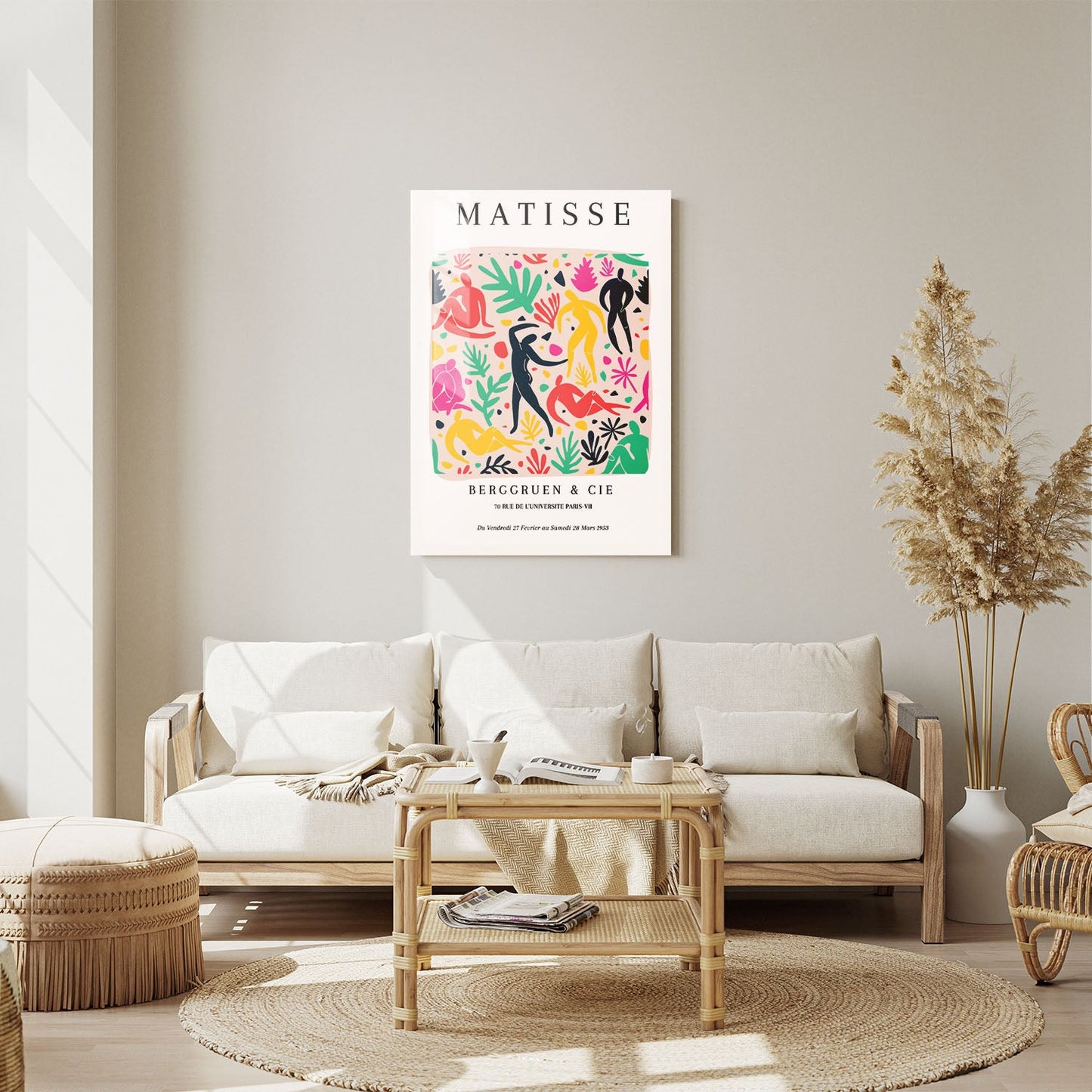 Wes Co Gallery Metal Poster Dynamic Dance by Henri Matisse 11" x 14" Home Goods - Artist Edge to edge Metal Art Print