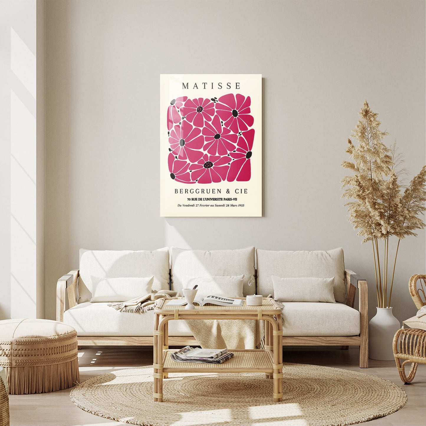 Wes Co Gallery Metal Poster Vibrant Abstract Blossoms by Henri Matisse 11" x 14" Home Goods - Artist Edge to edge Metal Art Print