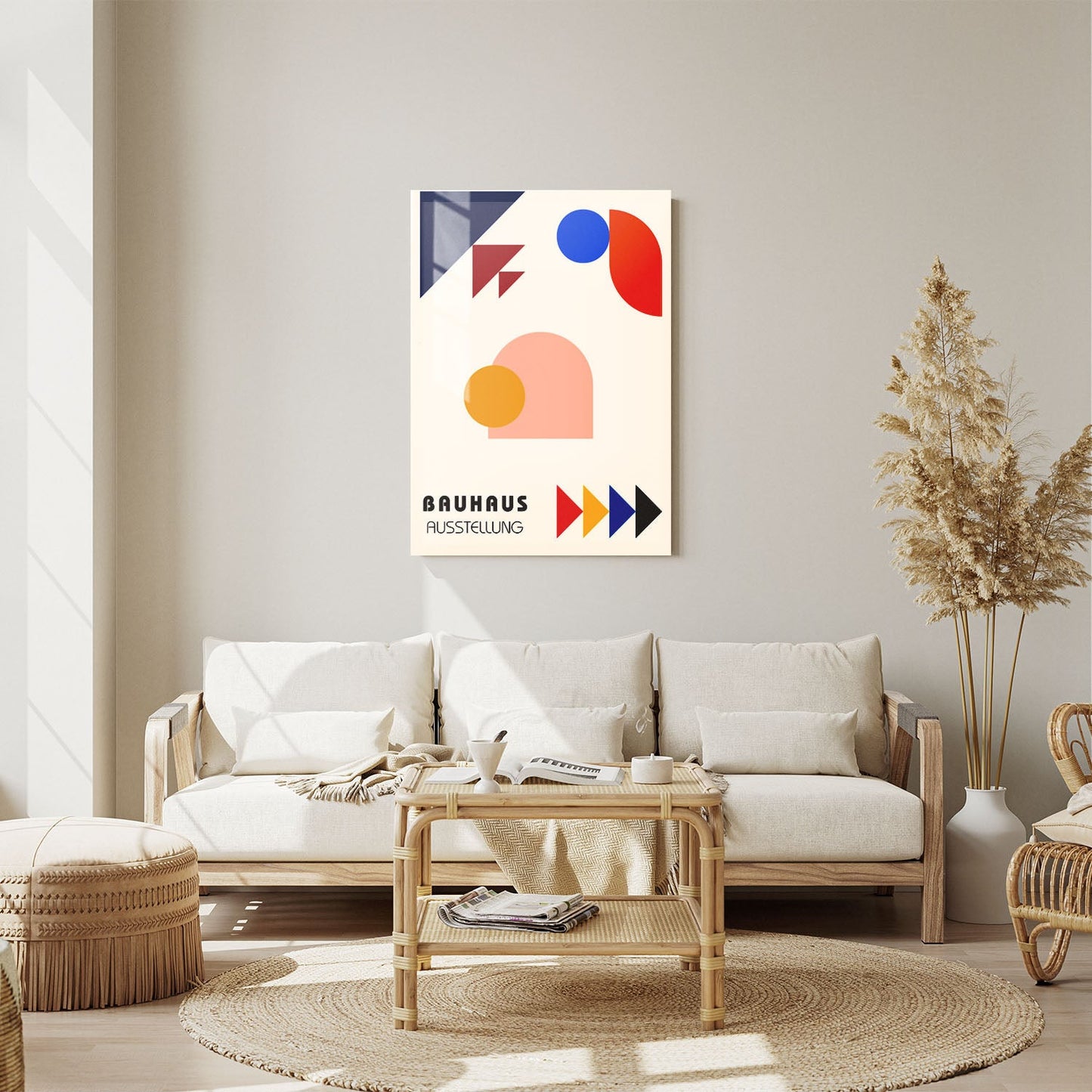 Wes Co Gallery Metal Poster Dynamic Shapes Bauhaus 11" x 14" Home Goods - Artist Edge to edge Metal Art Print
