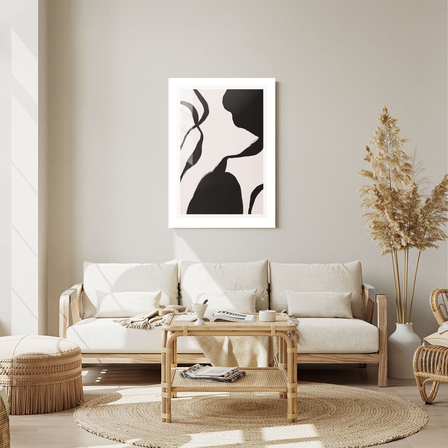 Wes Co Gallery Metal Poster Abstract Flow 24" x 36" Home Goods - Nordic Border or edge to edge Metal Art Print