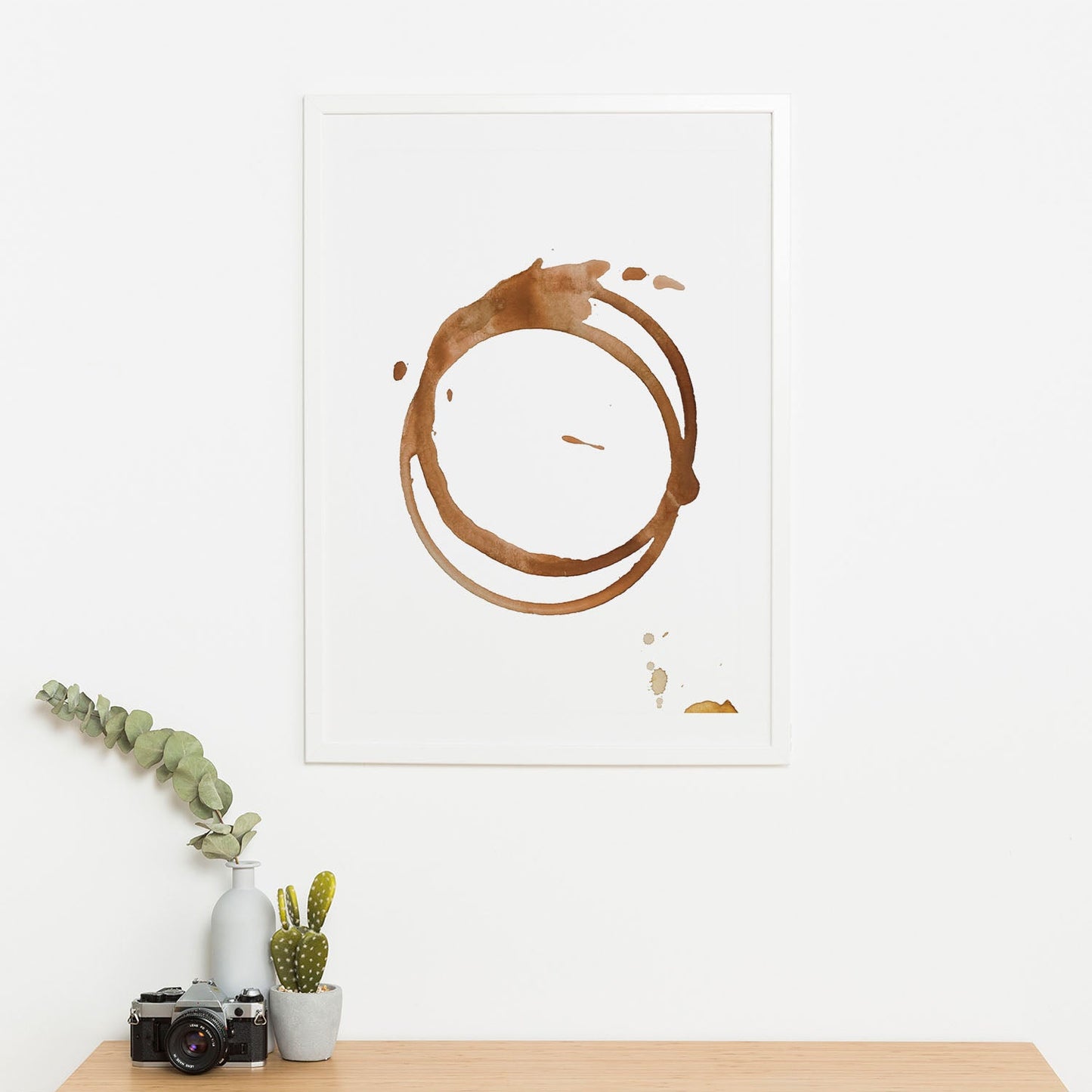 Wes Co Gallery Poster Coffee Stain Poster 16 x 20" Home Goods - Coffee Art Print