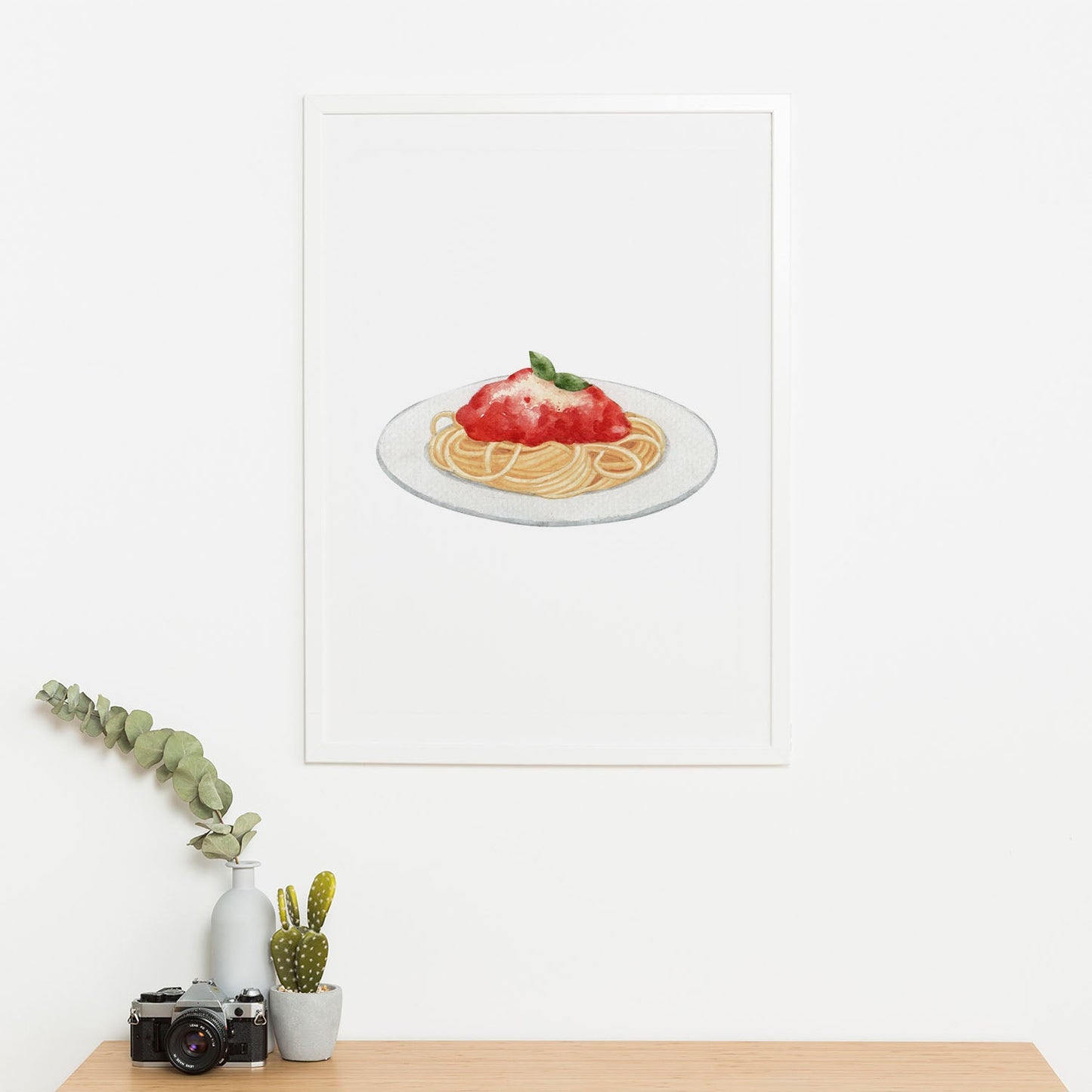 Wes Co Gallery Poster Traditional Spaghetti Marinara 16 x 20" Home Goods - Coffee Art Print