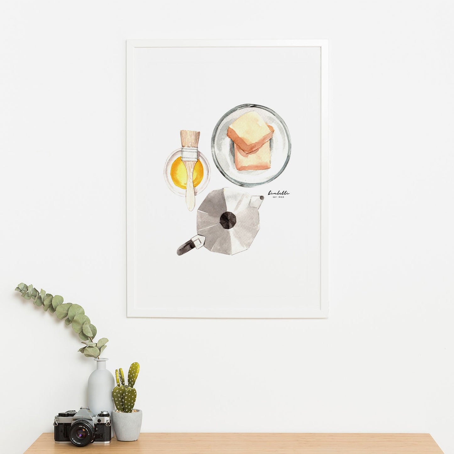 Wes Co Gallery Poster Morning Bliss Coffee and Toast 16 x 20" Home Goods - Coffee Art Print