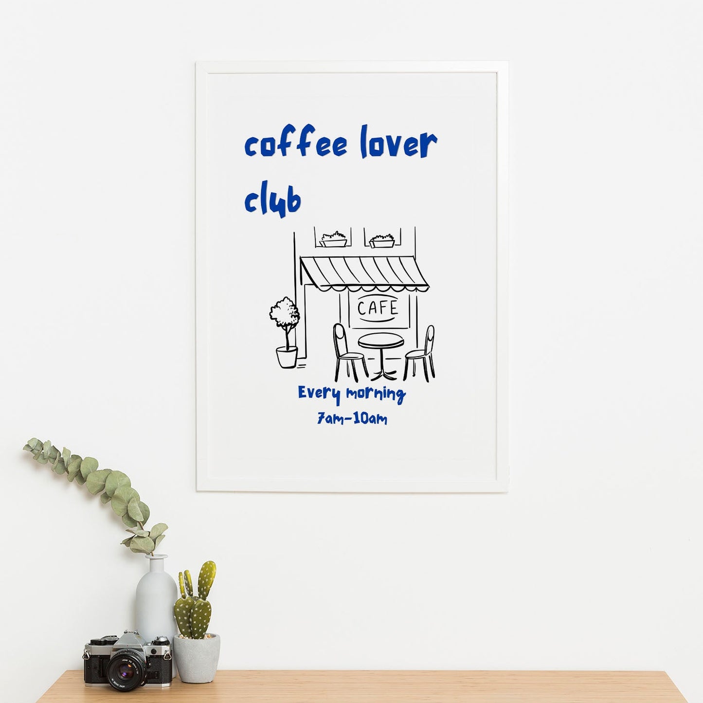 Wes Co Gallery Poster Cozy Café Corner 16 x 20" Home Goods - Coffee Art Print