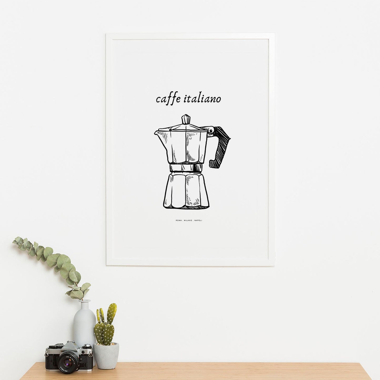 Wes Co Gallery Poster French Breakfast Croissant Please 16 x 20" Home Goods - Coffee Art Print