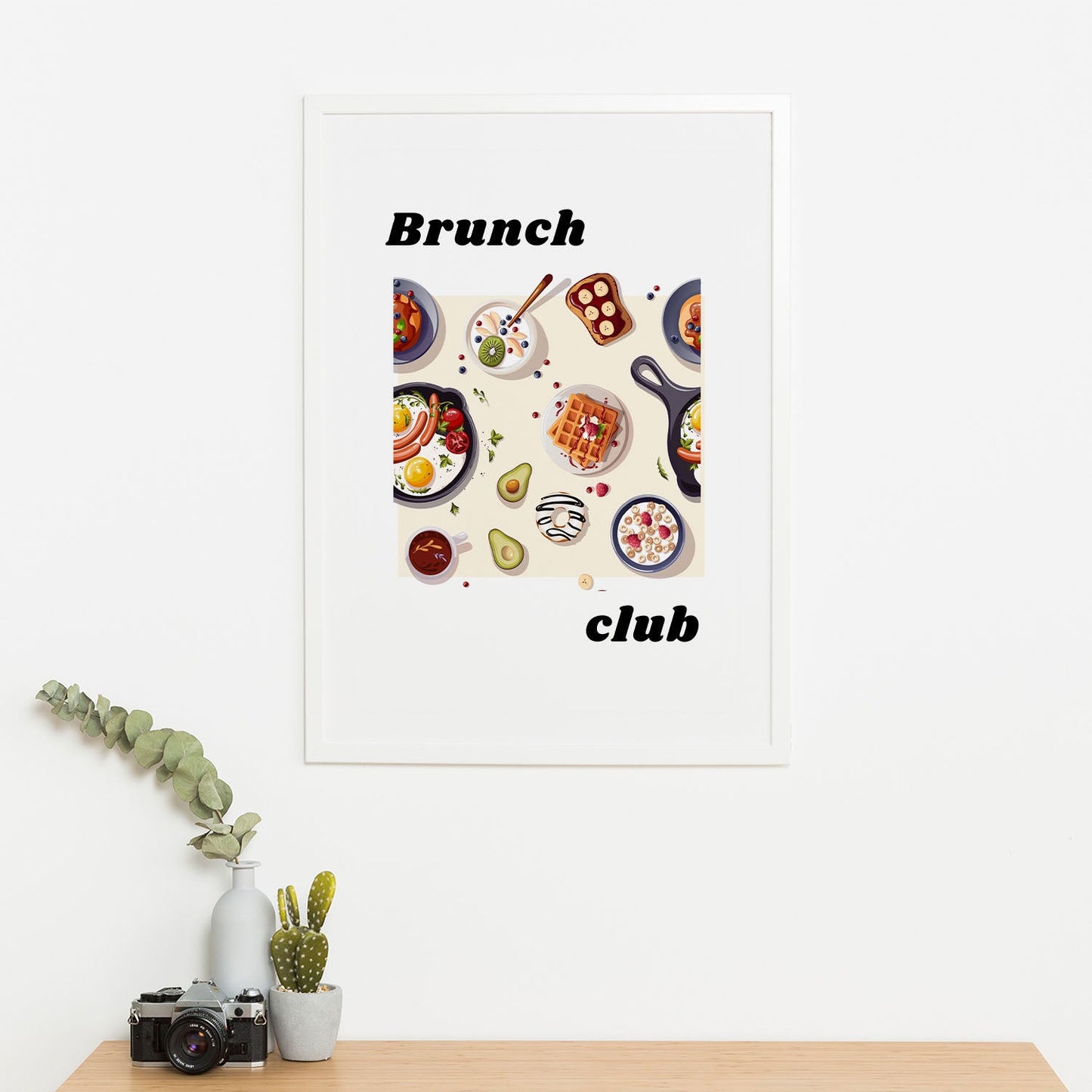 Wes Co Gallery Poster Gourmet Brunch Spread 16 x 20" Home Goods - Coffee Art Print