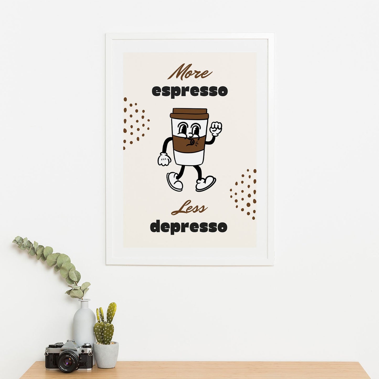 Wes Co Gallery Poster Espresso Energy 16 x 20" Home Goods - Coffee Art Print