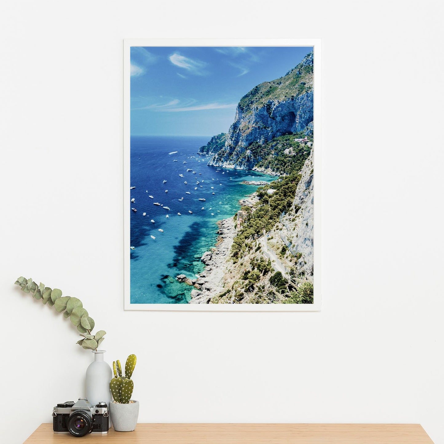 Wes Co Gallery Poster Scenic Cliffside Coastline 11 x 17" Home Goods - Nature Art Print