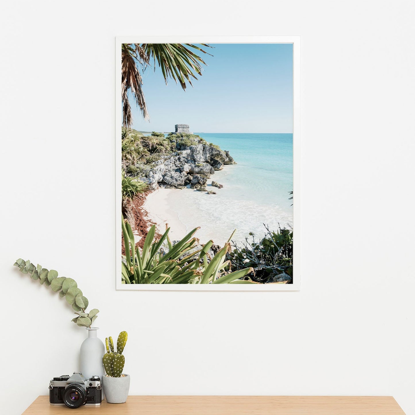 Wes Co Gallery Poster Secluded Coastal Ruins 11 x 17" Home Goods - Nature Art Print