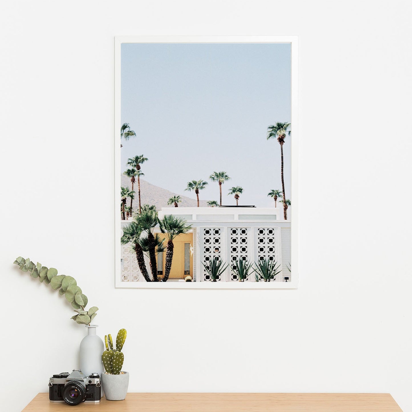 Wes Co Gallery Poster Palm Springs Retro Vibe 11 x 17" Home Goods - Nature Art Print