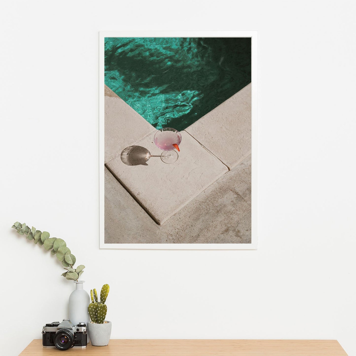 Wes Co Gallery Poster Poolside Citrus Tranquility 11 x 17" Home Goods - Nature Art Print