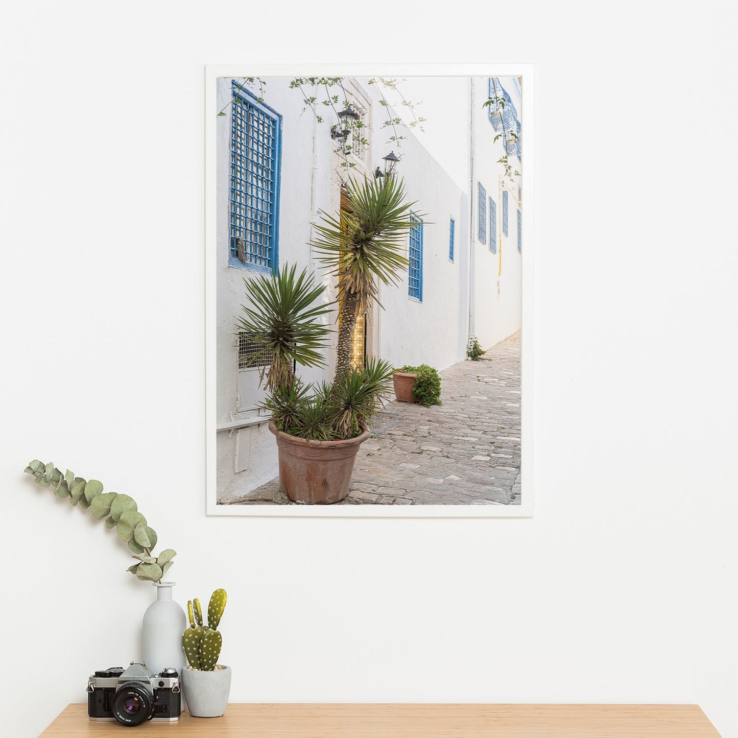 Wes Co Gallery Poster Mediterranean Alley 11 x 17" Home Goods - Nature Art Print