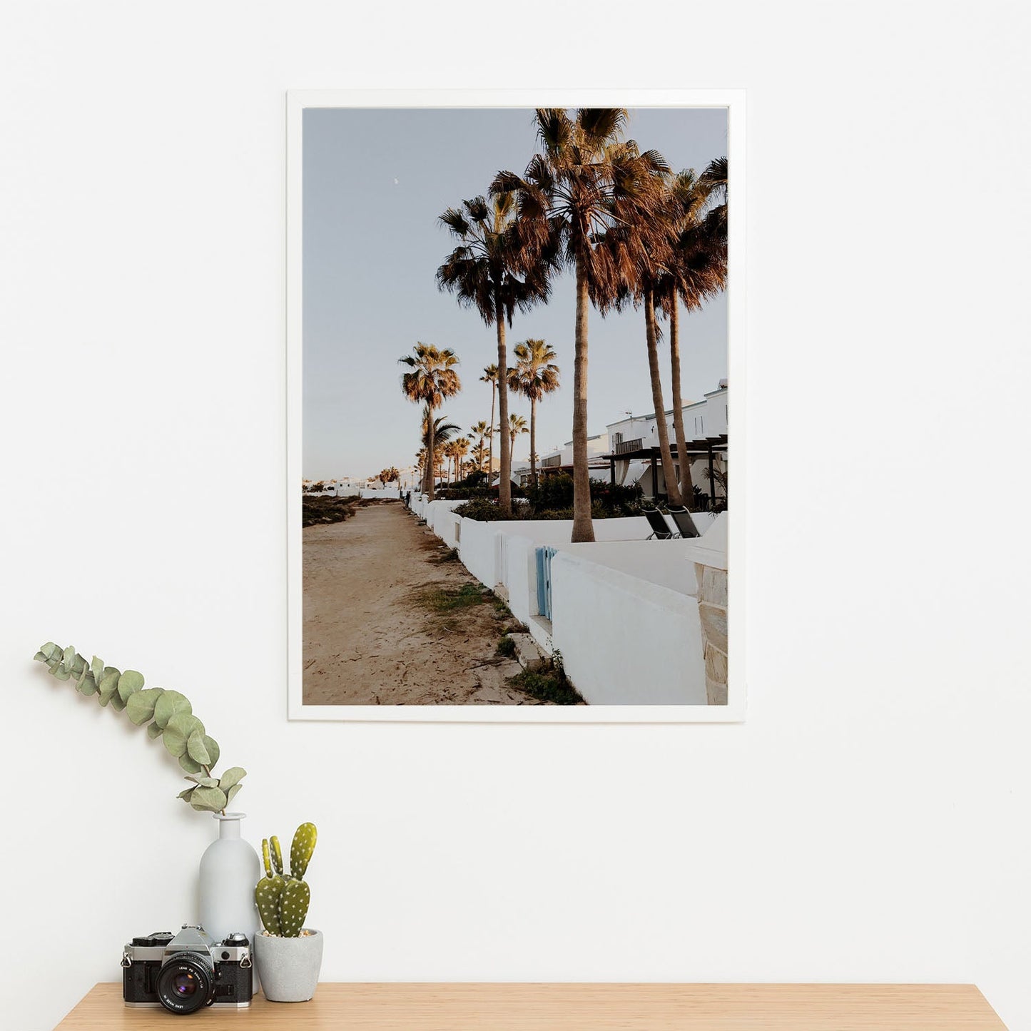 Wes Co Gallery Poster Palm Promenade 11 x 17" Home Goods - Nature Art Print