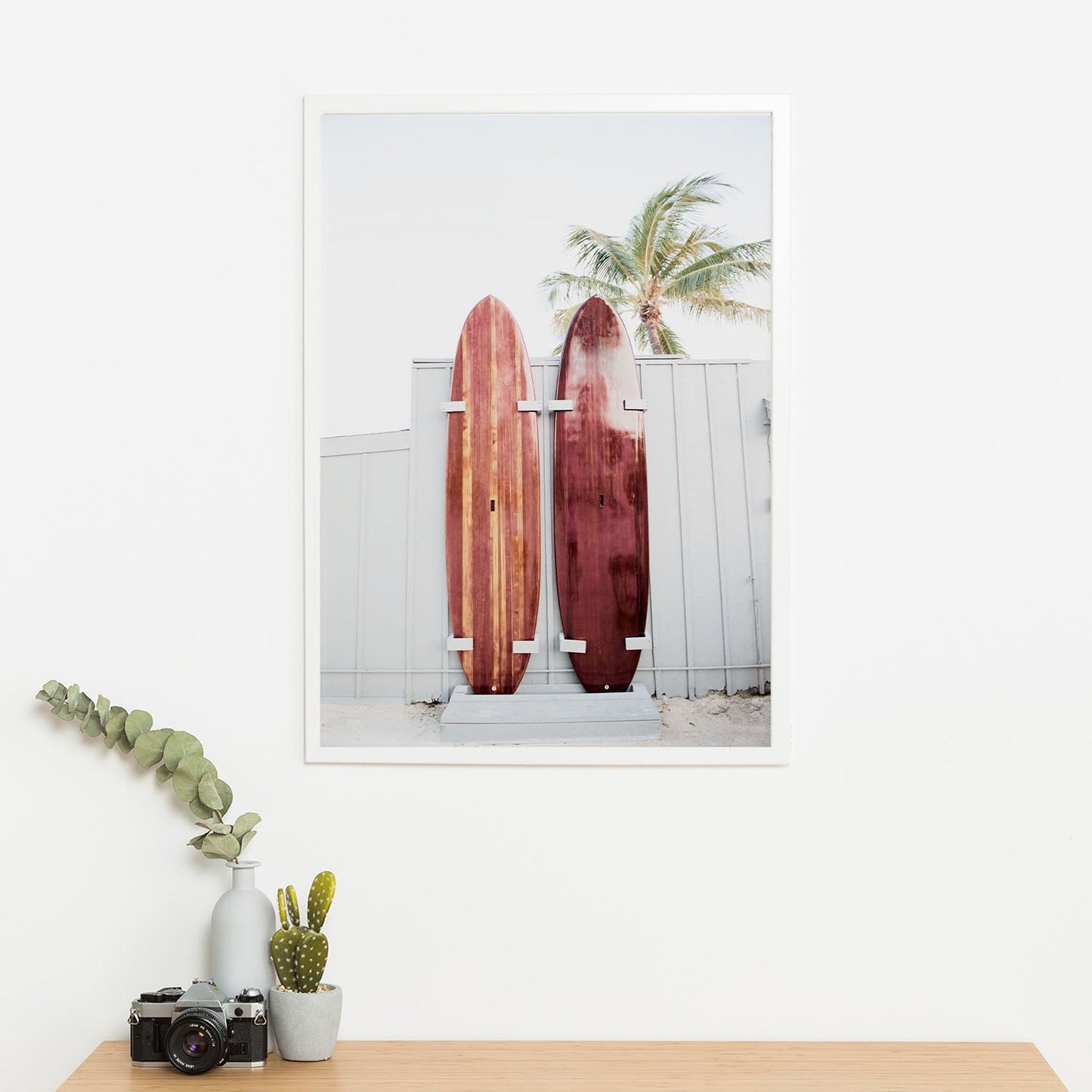 Wes Co Gallery Poster Surfboard Symmetry 11 x 17" Home Goods - Nature Art Print