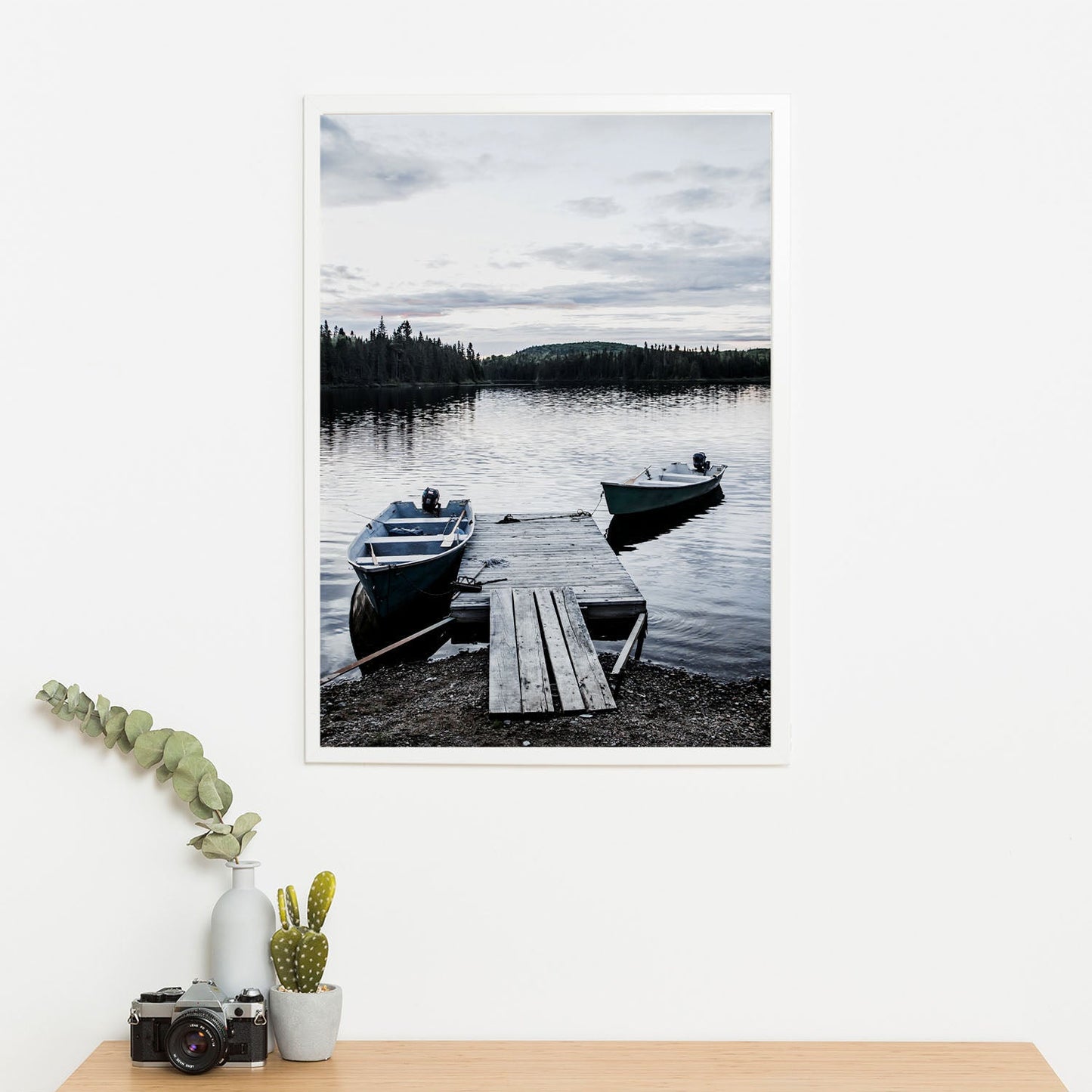 Wes Co Gallery Poster Tranquil Lakeside Dawn 11 x 17" Home Goods - Nature Art Print