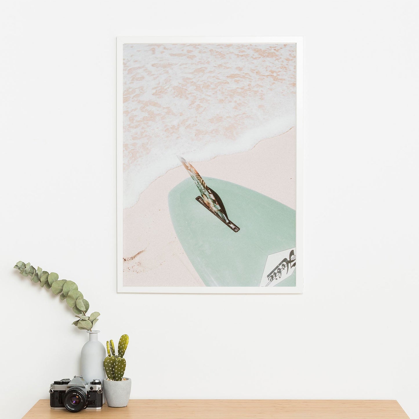 Wes Co Gallery Poster Surfboard Serenity 11 x 17" Home Goods - Nature Art Print