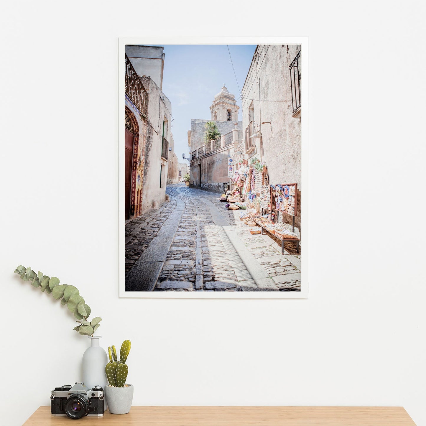 Wes Co Gallery Poster Rustic Market Street 11 x 17" Home Goods - Nature Art Print