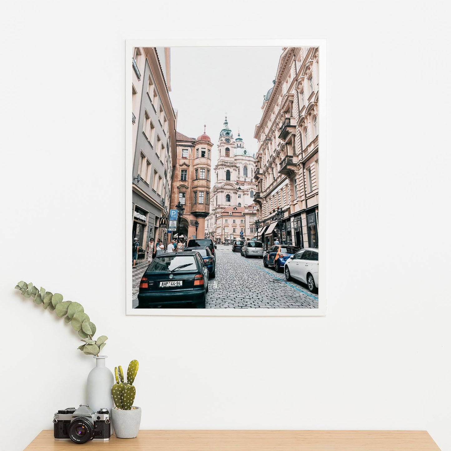 Wes Co Gallery Poster Charming Prague Streets 11 x 17" Home Goods - Nature Art Print