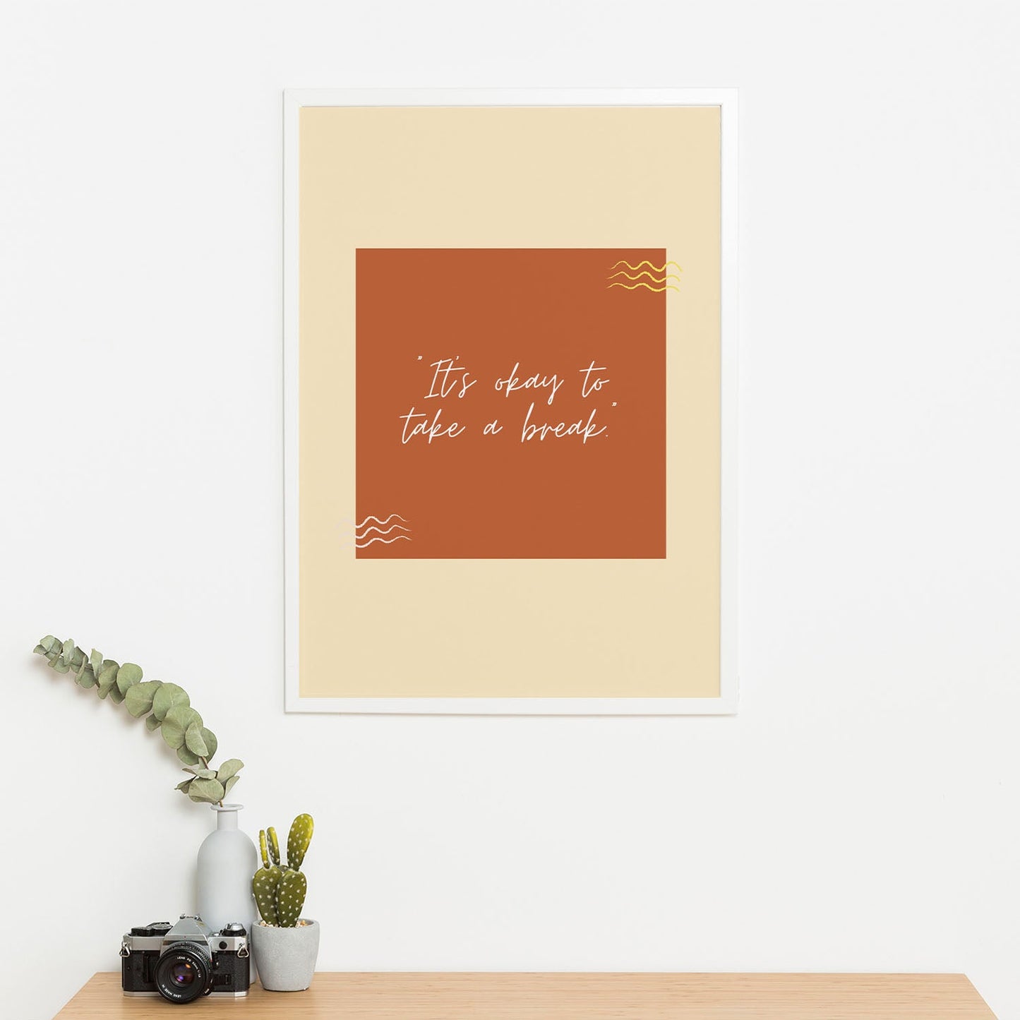 Wes Co Gallery Poster It's Ok To Take A Break 16 x 20" Home Goods - Coffee Edge to edge Art Print