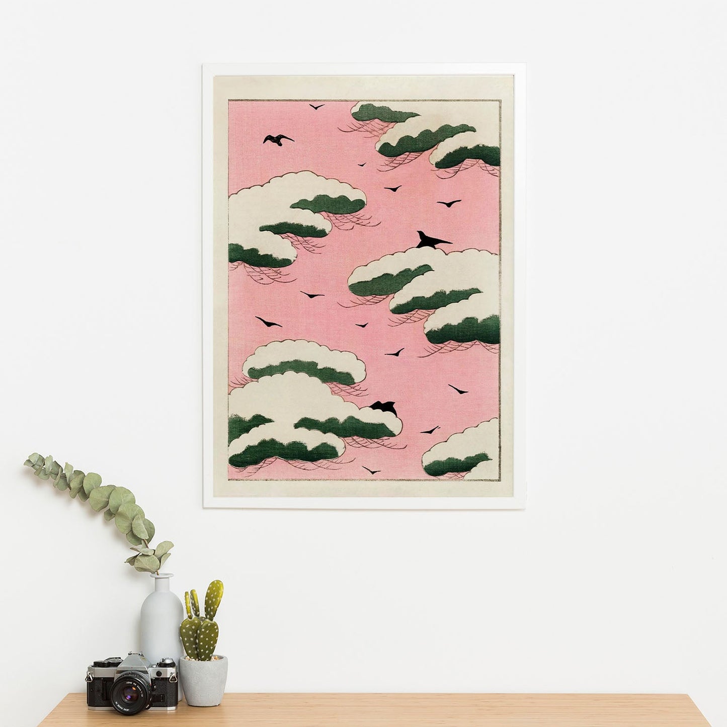 Wes Co Gallery Poster Pink Sky From Bijutsu Sekai by Watanabe Seitei 16 x 20" Home Goods - Artist Edge to edge Art Print