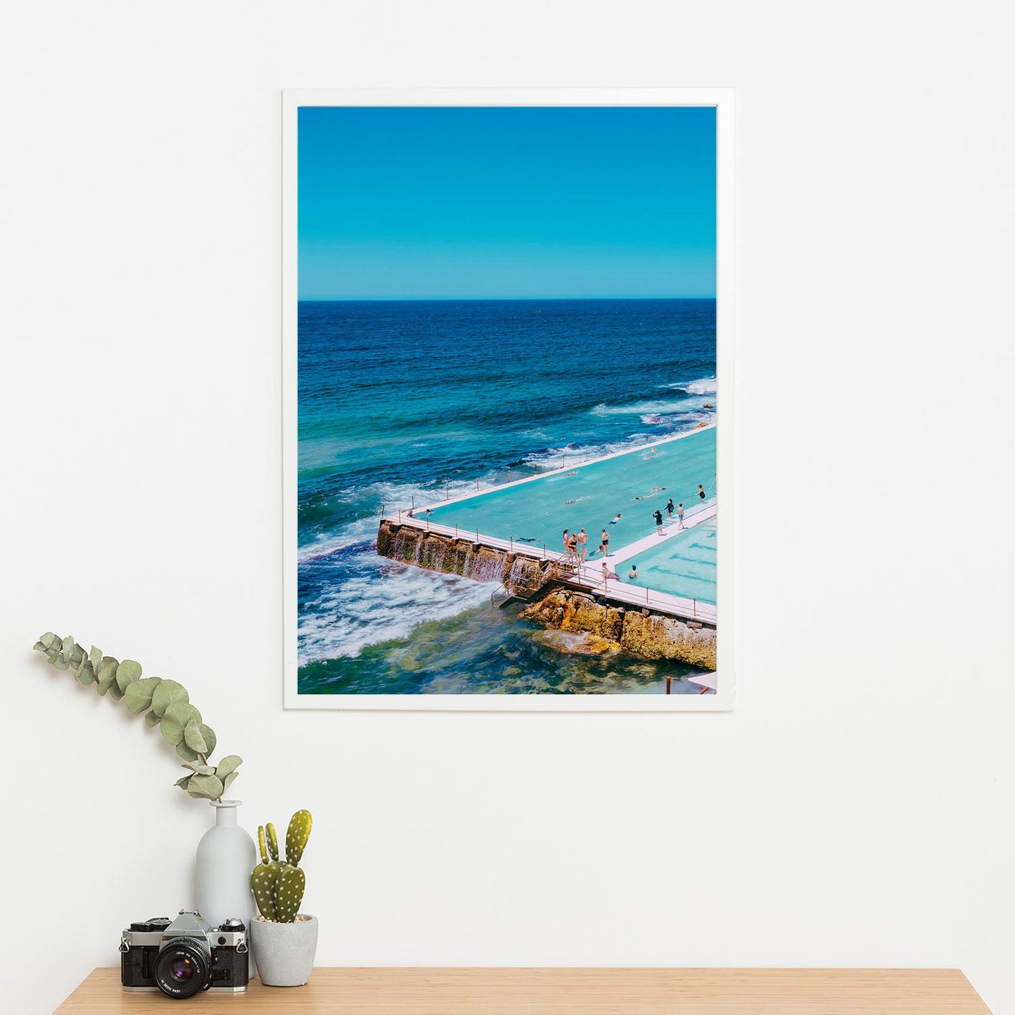Wes Co Gallery Poster Bondi Icebergs Pool 11 x 17" Home Goods - Travels Border or edge to edge Art Print