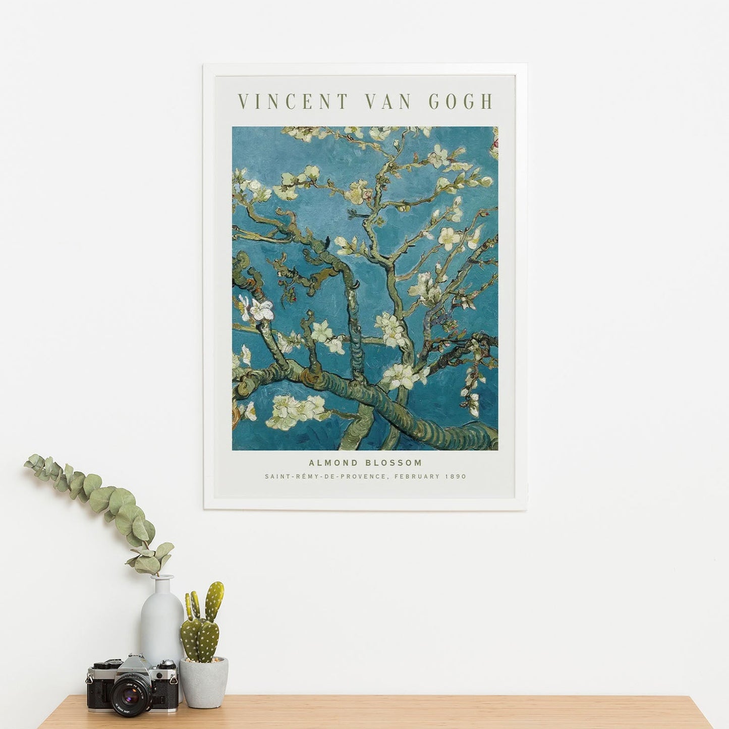 Wes Co Gallery Poster Almond Blossom by Vincent Van Gogh 16 x 20" Home Goods - Artist Edge to edge Art Print