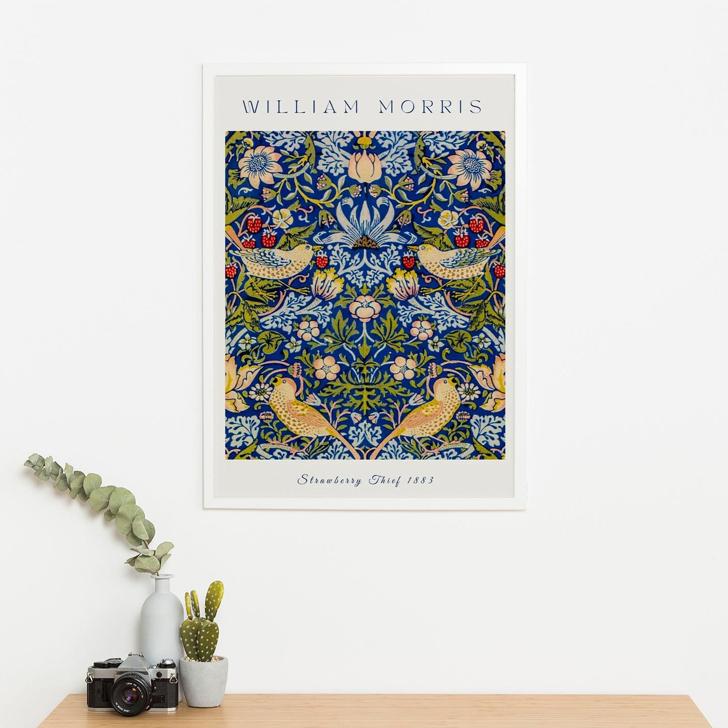 Wes Co Gallery Poster Strawberry Thief by William Morris 16 x 20" Home Goods - Artist Edge to edge Art Print
