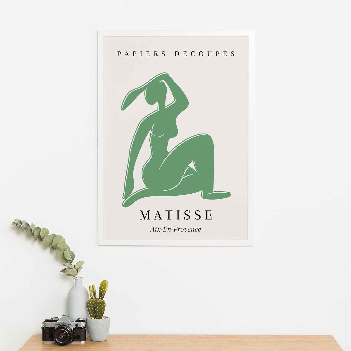 Wes Co Gallery Poster Green Silhouette by Henri Matisse 16 x 20" Home Goods - Artist Edge to edge Art Print