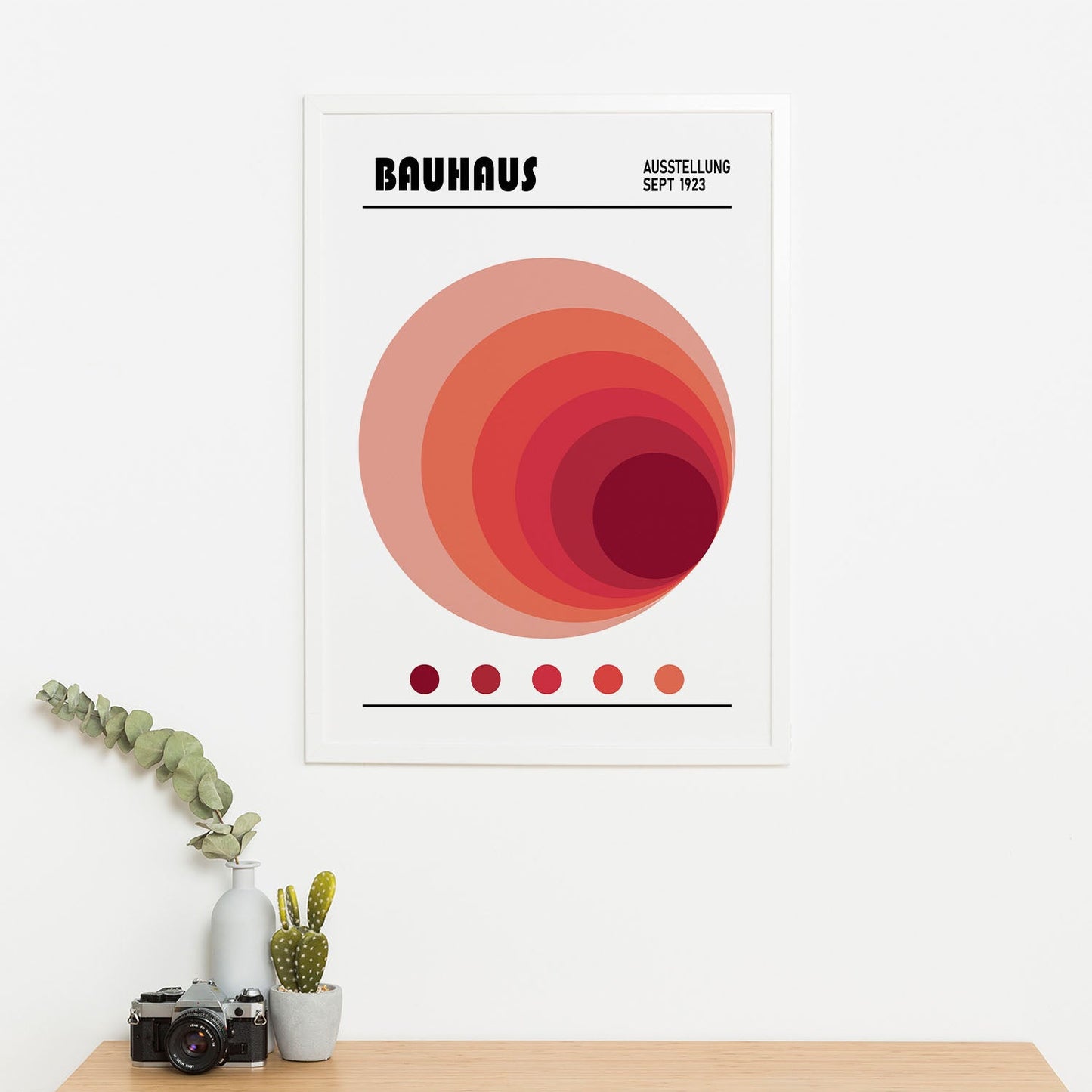 Wes Co Gallery Poster Radiant Circles Bauhaus 16 x 20" Home Goods - Artist Edge to edge Art Print