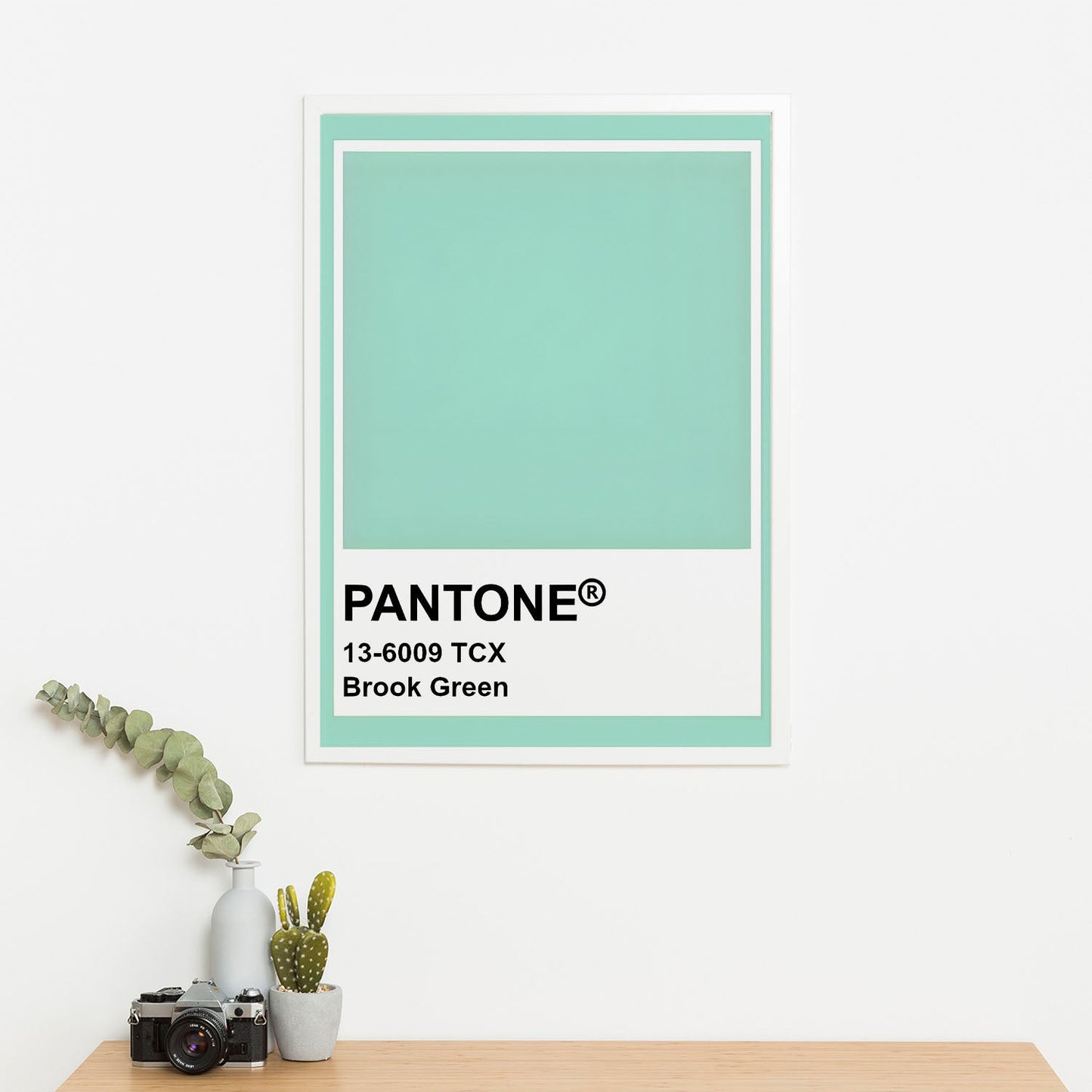 Wes Co Gallery Poster Pantone Brook Green 11 x 17" Home Goods - Summer Border or edge to edge Art Print
