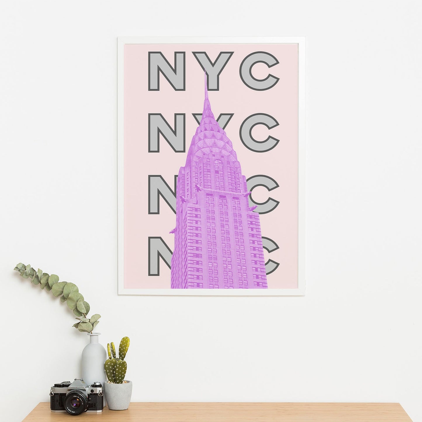 Wes Co Gallery Poster NYC Colorful Travel 16 x 20" Home Goods - Travel Illustrations Edge to edge Art Print