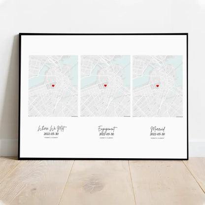 Custom - Create Your Own Journey Map Landscape Poster Print