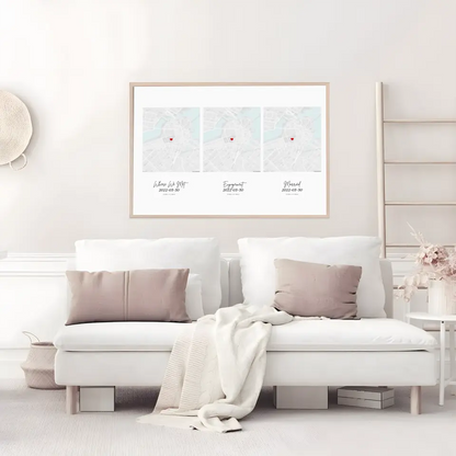 Custom - Create Your Own Journey Map Landscape Poster Print