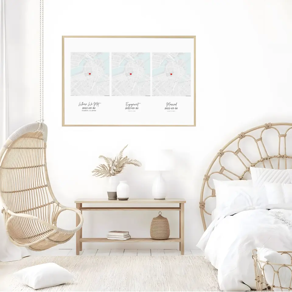 Custom - Create Your Own Journey Map Landscape Poster Print