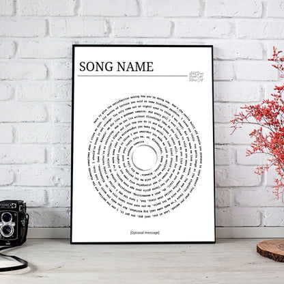 Custom - Create Your Own Song Name Poster Print