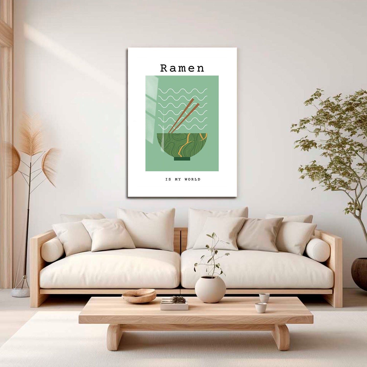 Wes Co Gallery Metal Poster Ramen Reverie 16" x 24" Home Goods - Coffee White border only Metal Art Print