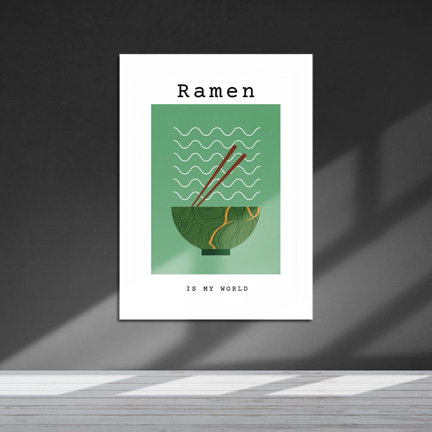 Wes Co Gallery Metal Poster Ramen Reverie 16" x 24" Home Goods - Coffee White border only Metal Art Print