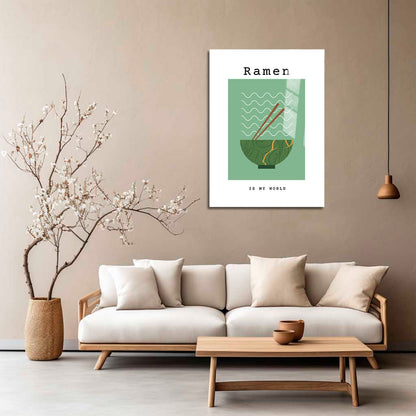 Wes Co Gallery Metal Poster Ramen Reverie 5" x 7" Home Goods - Coffee White border only Metal Art Print