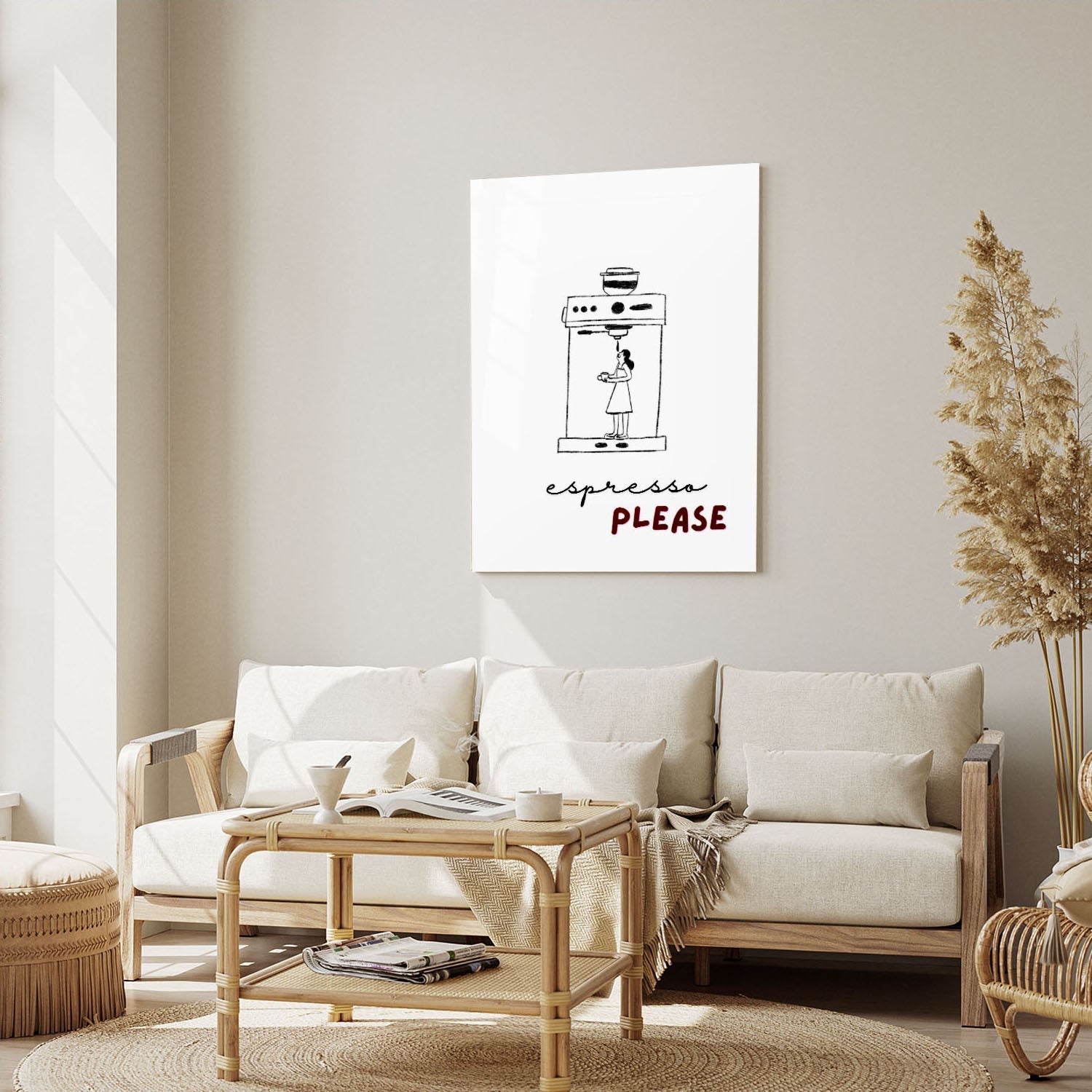 Wes Co Gallery Metal Poster Espresso Elegance 5" x 7" Home Goods - Coffee White border only Metal Art Print