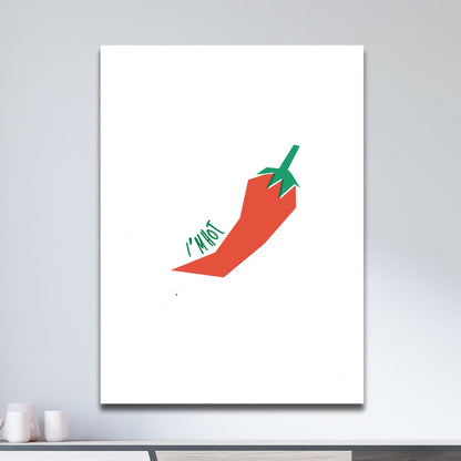 Wes Co Gallery Metal Poster Spicy Vibes I'm Hot 11" x 17" Home Goods - Coffee White border only Metal Art Print