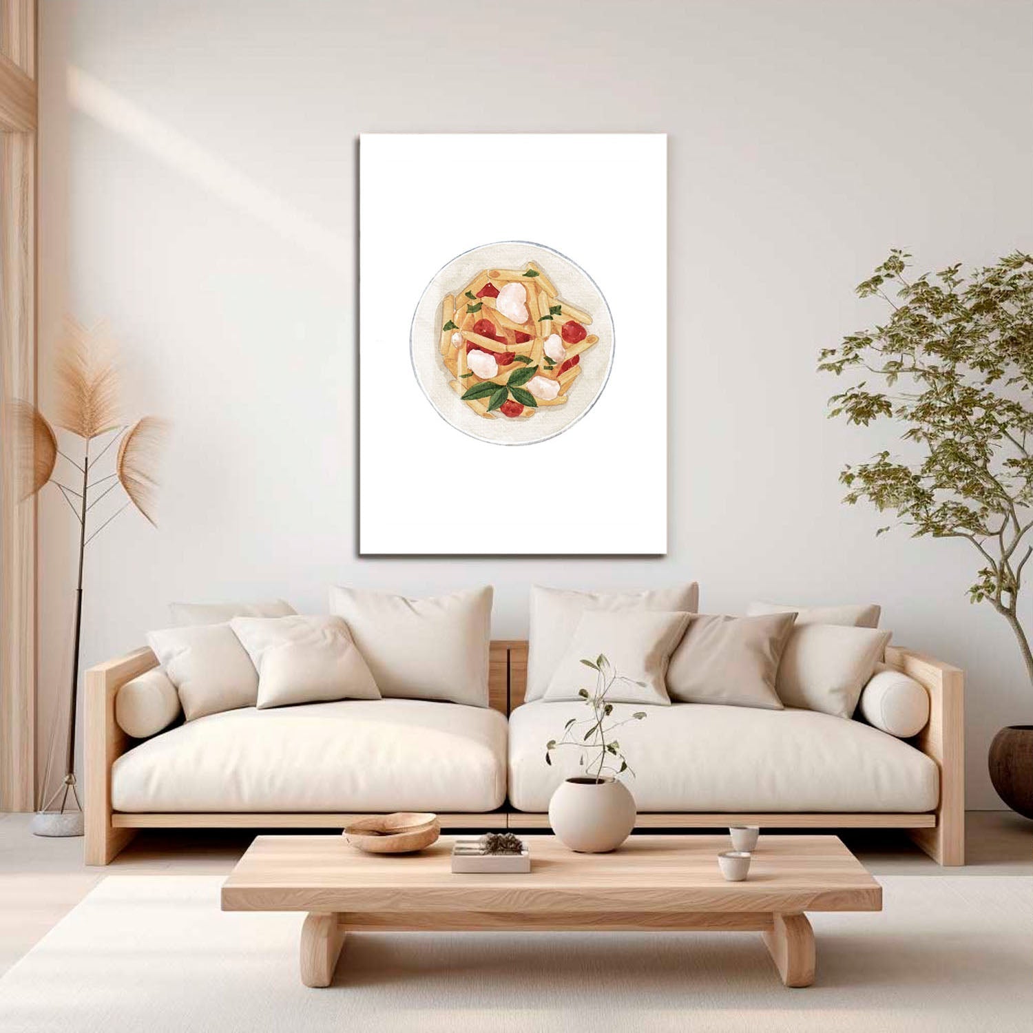 Wes Co Gallery Metal Poster Classic Italian Penne Perfection 16" x 24" Home Goods - Coffee White border only Metal Art Print